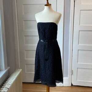 Laundry by Shelli Segal Silk Strapless Beaded Dress, Size 8